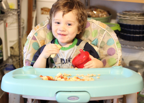 My little taste testers loved helping me get rid of the Breakfast Pizza!