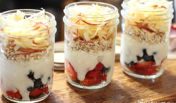 Apple Noodle Parfaits