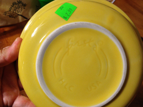I didn't think $2.99 was bad for fiesta ware. Seems like the individual pieces and the sets go for way more than that. 