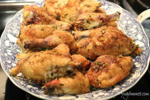 Roasted Sticky Chicken Legs, one of our family favorites!