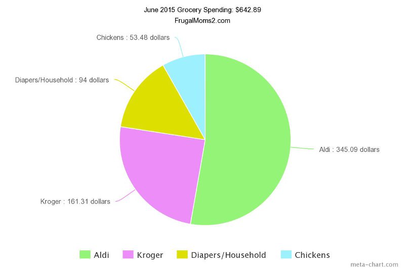 The numbers looked better once I broke them down. They don't add up perfectly because diapers were mixed in a bit with Kroger and Aldi totals.