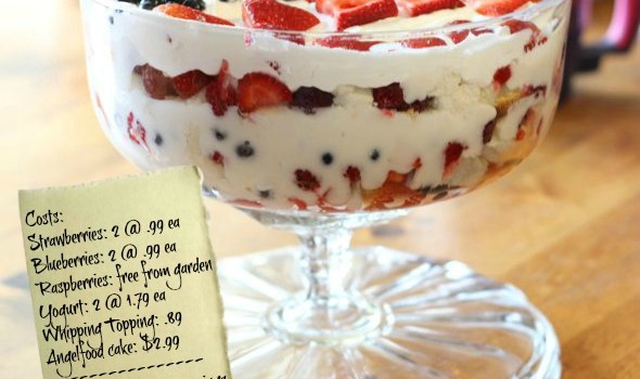 Frugal Moms Flag Berry Trifle
