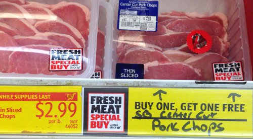 Pretty sweet deal on the porkchops!