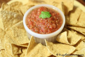 This simple, delicious garden fresh salsa is ready in minutes and will go just as fast!