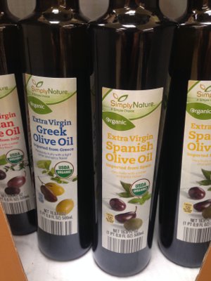 gourmet olive oils at Aldi